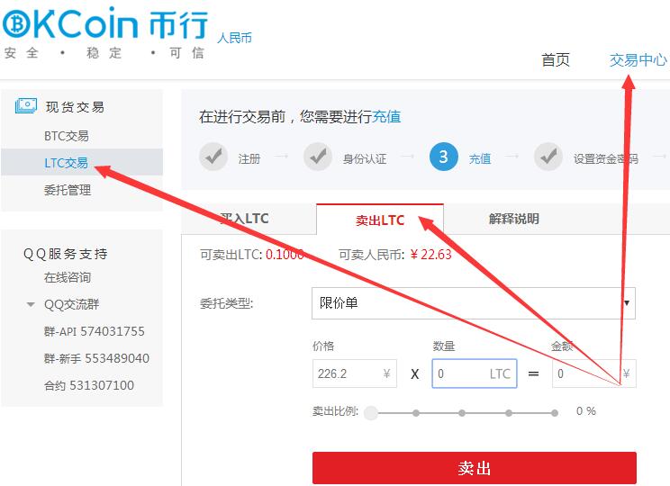 Okcoin币行充值100送至少0.1LTC莱特币现价200来元（已结束） 福利线报 第3张