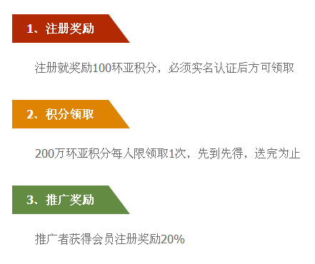 环亚交易所22日开启交易 现在注册免费送100环亚积分 小白头条 第1张