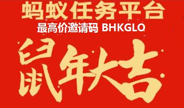 蚂蚁任务平台最高价总代邀请码10元左右一单量大靠谱 手机赚钱 第1张